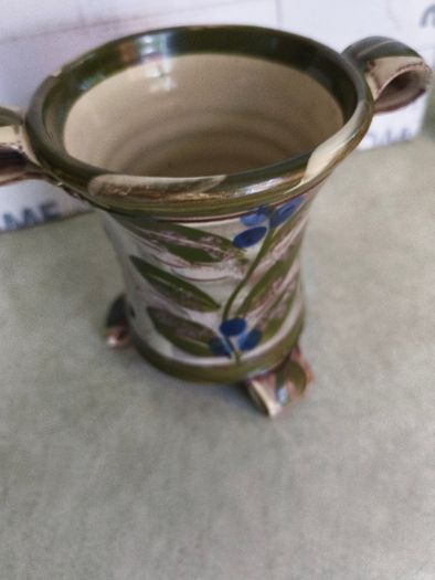 lovely handmade pottery Utensil Pot.