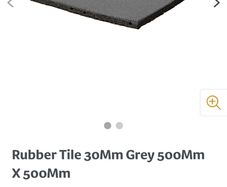 Rubber tile for garden