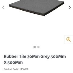 Rubber tile for garden