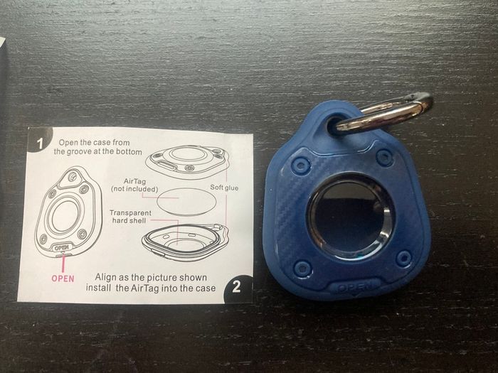 Waterproof AirTag Case with Keychain Ring