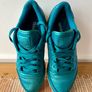 Metallic teal leather rebook trainers, uk5 Image 5