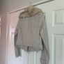 River Island Beige Faux Leather Jacket with Removable Faux Fur Collar Image 10