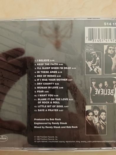 Bon Jovi CD - Keep The Faith