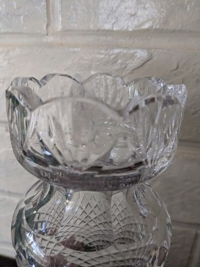 Waterford crystal rare flower shape vase
