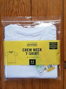 BNIP Age 8-9 White Teeshirts
