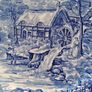 Meakin, The Mill, blue and white plate, 25cm plate Image 2