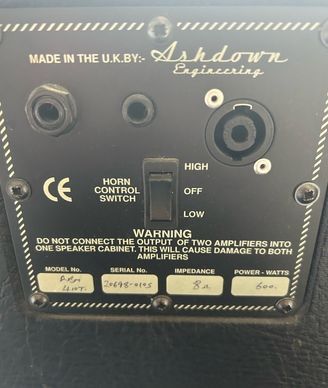 Ashdown 4x10 bass cabinet 600W