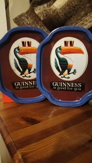old style Guinness trays