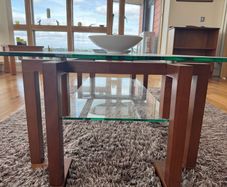 Glass Coffee Table 2 shelves