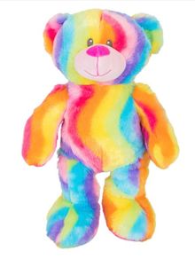Designabear rainbow teddy