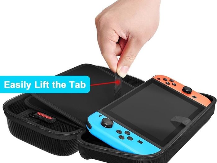 Switch Case Compatible with Nintendo Switch/Switch OLED - Carrying Case with 20 Game Cartridges, Protective Hard Shell Travel Case Pouch for Nintendo Switch Console