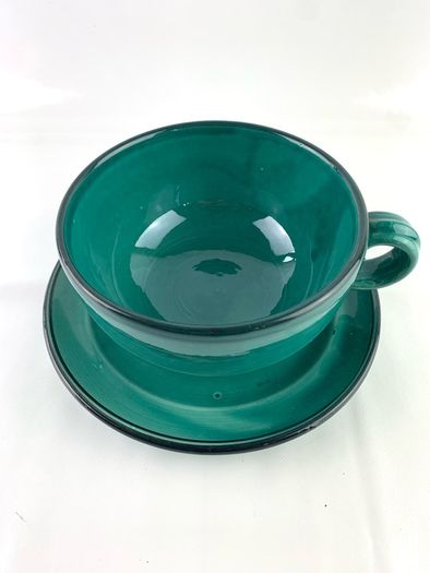 Distinctive luxurious 70s Gunther Lambert latte cup and saucer