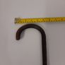 Vintage Bamboo Walking Stick Cane with Silver Collar Image 10
