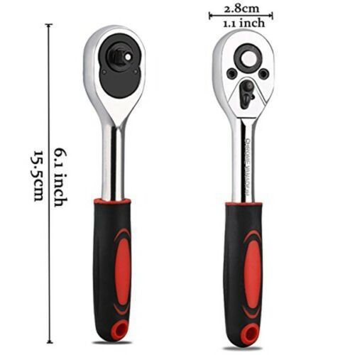 1/4-inch ( 6.35MM ) 24-Tooth Chrome Vanadium Ratchet Wrench