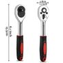 1/4-inch ( 6.35MM ) 24-Tooth Chrome Vanadium Ratchet Wrench Image 3