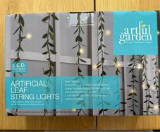 Brand new solar LED artificial leaf string lights, ideal for garden