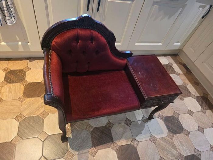 Vintage Telephone Table Armchair