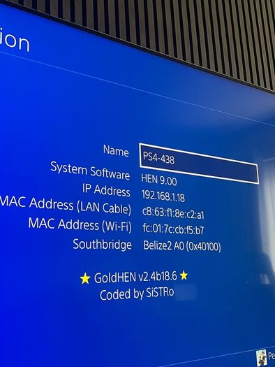 Jailbroken PS4