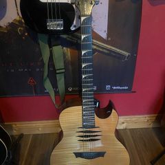 Dean Mako Dave Mustaine Flame Top Electro Acoustic, Gloss Natural