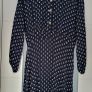 kelrebec navy polka dot midi dress with pockets Sz XXL (Fit 12-14UK) Image 2
