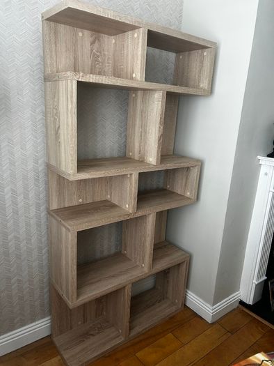 Display cabinet wood effect