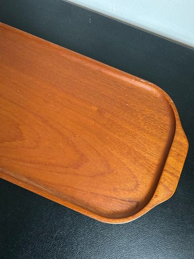 Mid Century Scandinavian Teak Tray Vintage