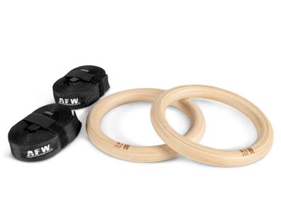 Wooden Training Rings With Straps