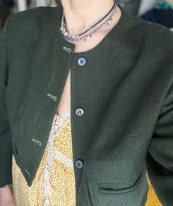 House of Donegal Wool Cropped Blazer