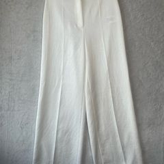ba&sh Ivory White Wide Leg Tailored Trousers Size 1 S