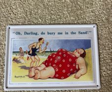 Donald McGill Funny Decorative Tin Wall Sign / Plaque