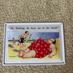 Donald McGill Funny Decorative Tin Wall Sign / Plaque