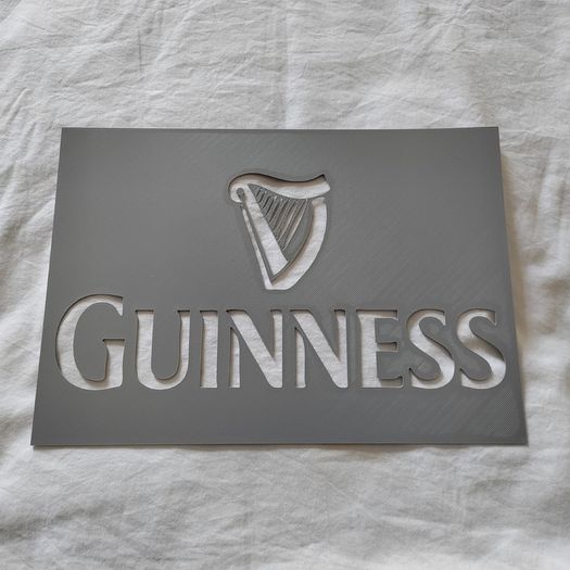 Guinness Logo Stencil Reusable Template for Paint Wood Walls Crafts