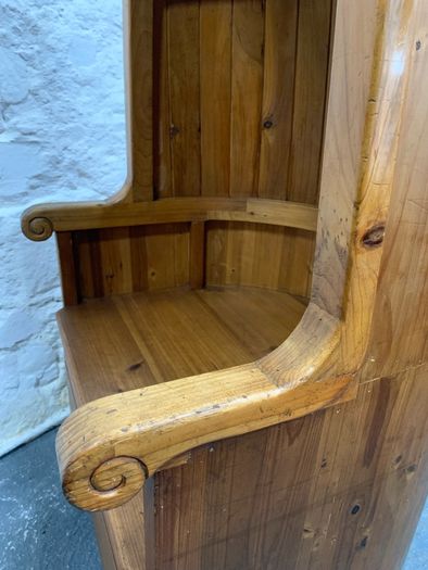 Late Victorian Pine Porters Chair.