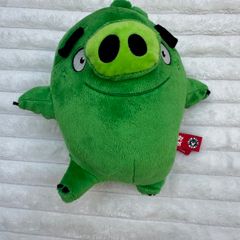 Angry Birds Smiling Green Pig Plush Approx. 23 cm. Used Please see photos