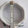Six Vintage Floral Octagon Porcelain Napkin Rings Image 5