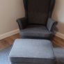 Grey IKEA Strandmon wing chair Image 3
