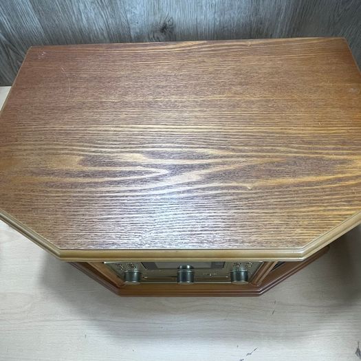 Neostar Deluxe Nostalgic Music Centre Wooden Box Vinyl Cd Cassette Radio