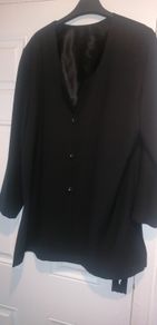 light jacket black dressy buttons one replacement button needs to be put on is inside  see photos  size 18