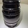 Pair of Antique Victorian Black Glass Barrel Jars (c. 1850s) Image 3