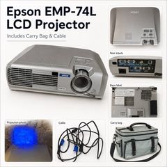 Epson EMP-74L 3LCD Projector Working Carry Bag, Power Lead & VGA Cable