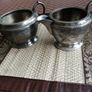 silver/pewter jug and sugarbowl Image 7
