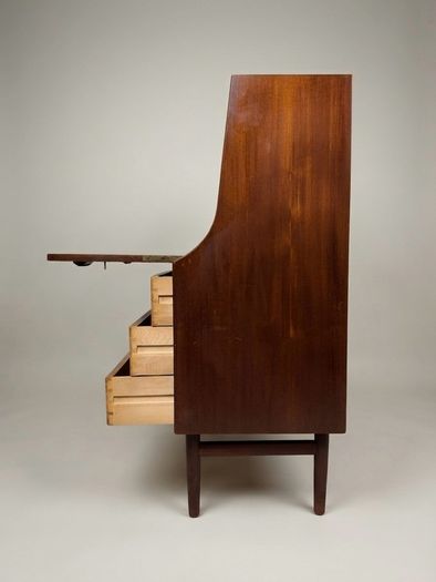 Early Borge Mogensen Model 145 Bureau in Teak and Oak