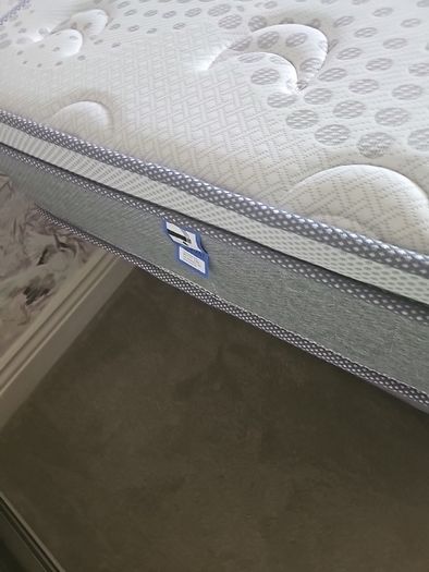 single bed and headboard