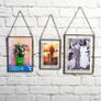 Hanging Chain Picture Frames 3-Set       -  Floating Vintage style Image 7