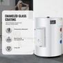 Electric Water Heater, 10 Gallon Tank Instant Hot Water Heater, 1.6Kw Tankless Water Heater w/ LED Display,Knob Control, IPX4 Waterproof Side Connection On Demand Heaters for Shower, Bath Image 3