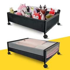 Brand New Set of 2 Underbed Storage Boxes with Wheels and Lid