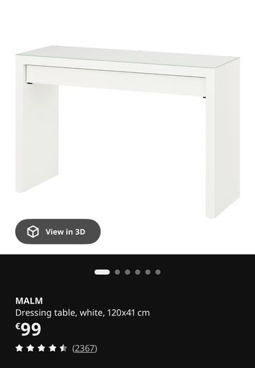 Dressing table ikea malm