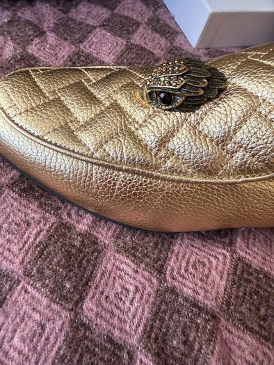 Kurt Geiger gold leather shoes