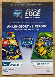 2020 Longford v Leitrim - GAA Allianz Football League Programme