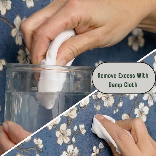 Wallpaper Repair Adhesive Tube (56g) with Foam Seam Roller, Smoother Tool With 0.9cm Brush & Cleaning Cloth  Complete Wallpaper Repair Set by Tsekouri